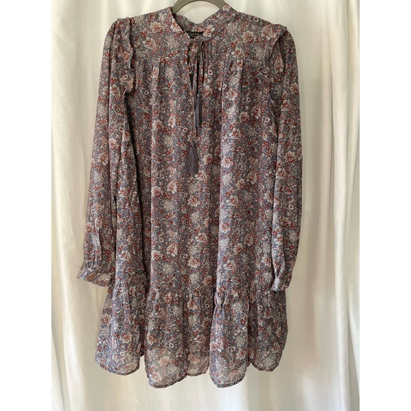 Dress Forum Dresses & Skirts - Dress Forum Floral Long Sleeve‎ Short Peasant Dress Small
